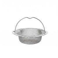 Kitchen Sink Drain Strainer Silver Stainless Steel Drain Basket Rustproof