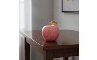 Decorative Fruit with Gold Stem Brushed Fruit Contemporary Design Figurine for Entryway Cabinet, Bookshelf