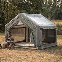 Quick-Setup Inflatable Tent with Skylight Spacious Inflatable Camping Tent Waterproof Breathable for Families
