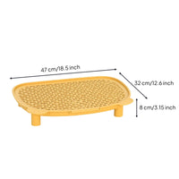 Easy to Clean Raised Cat Litter Mat Washable Litter Mat with Legs Sturdy Scratch-Resistant for Cats, Small Areas