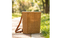 Backpack Basket with Shoulder Straps Hands Rattan Backpack Basket Lightweight for Kids, Young Children, Pretend Play, Gardening