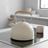 Sound-Notifying Teapot Kettle Loud Whistle Stainless Stainless Kettle Kettle Induction Compatible Hot Water Boiler for Families