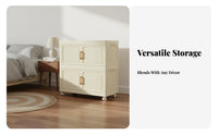 Foldable Stackable Bins Foldable Design Foldable Wheeled Chest Easy Assembly Storage Cabinet for Renters, Residents, Dorm Room, Closet, Playroom