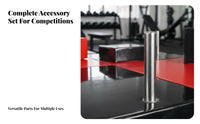Arm Wrestling Table Heavy Duty Steel Frame Arm Wrestling Battle Table Includes Pulley Strength Training Equipment for Professionals, Beginners