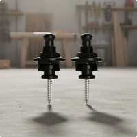 2 Pieces Strap Lock Button Iron Guitar Strap Lock Secure Locking String Instrument Accessory for Repair