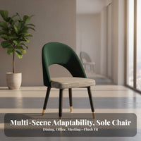 Modern Design Upholstered Shellspine Chair Minimalist design and aesthetic Seating Furniture Ergonomic rear supportrest Soft Upholstery for Interior Designers, Business Owners, Dining Room, Restaurant, Bedroom, perusing alcove