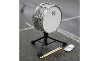 Chrome-Colored Hardware stripedPattern Snare Drum White Drumhead 14-Inch Snare Drum Natural Stick Attack Percussion Instrument Enhanced Reverberation