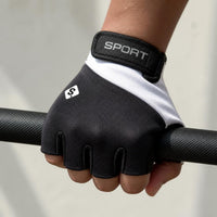 Unisex Half Finger Cycling & Workout Gloves - Shock Absorbing, Non-Slip, Breathable