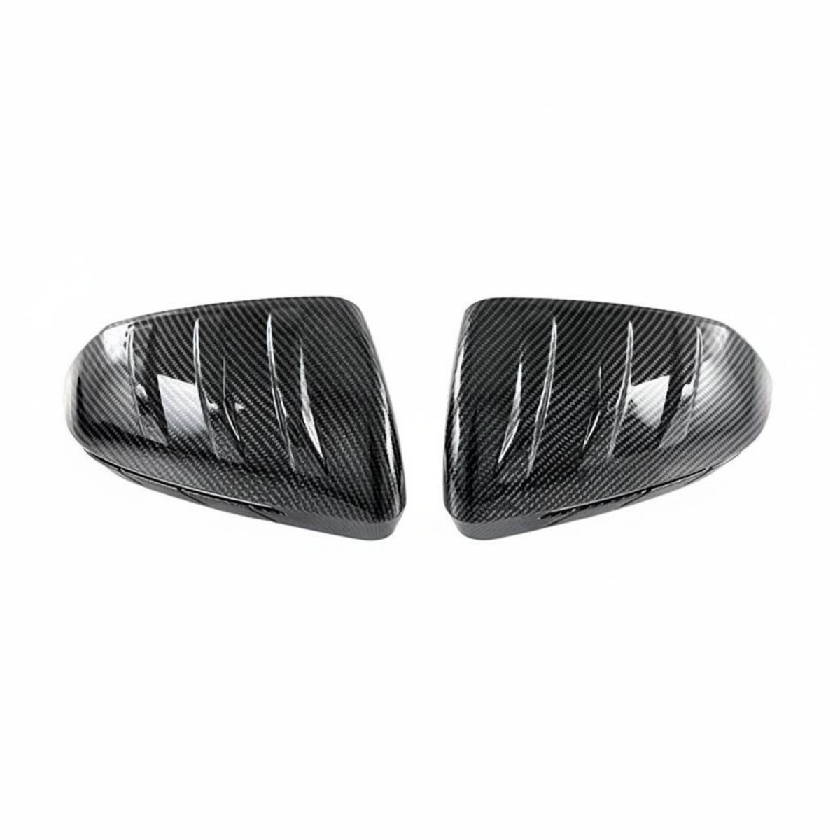 Sporty Look Carbon Fiber Pattern Mirror Caps Self Carbon Fiber Pattern Trim Scratch Protection Vehicle Body Styling Kit Weather Resistant