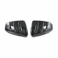 Sporty Look Carbon Fiber Pattern Mirror Caps Self Carbon Fiber Pattern Trim Scratch Protection Vehicle Body Styling Kit Weather Resistant