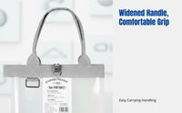 Transparent Waterproof Storage Bag, Large Capacity PVC Document Organizer, Portable Handle, Student Exam Holder