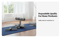 Multi-Functional Suction gripper Sit-up Bar Portabdominaldominal and backle Design abdominaldominal and backdominal exercise aid Foam Padded Fitness apparatus Adjustabdominaldominal and backle Height for Beginners, Indoor, Gym