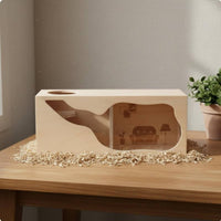 Wooden Hamster Smooth Edges Stackable Hamster House Gnaw Pet Supplies