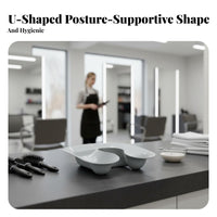 Thickened Design Hair Perm Neck Tray Ergonomic Fit Perming Neck Tray Waterproof for Hairstylists, Home Users, Beauty Parlor, Barbershop