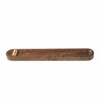 Wooden Aromatic Stick Holder Zen Design Walnut Wood Ash Catcher Multi-Size Holes