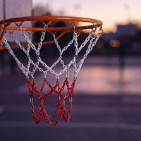 Basketball Hoop Chain Net Heavy Duty Metal Basketball Net Indoor and Outdoor for Coaches, Driveway, Playground
