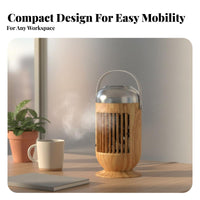 Desktop Air Chiller 400ml Water Tank Humidifier Cooling Fan 3 Speeds Portable Misting Fan for Office, Bedroom, Dorm Room