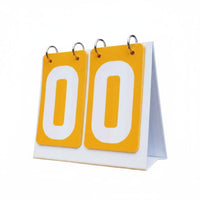 Manual Flip Scoreboard Smooth Turning Tabletop Score Turner Rings Portable Score Counter for Referees, Schools, Tournaments