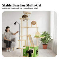 Space-Saving Floor-to-Ceiling feline Pole Sisal nailing Posts Floor-to-Ceiling feline Condo Multimulti-tier multi-tiers Climbing framework snug Perches for Apartment Dwellers, Small areas, Indoors, Living Room