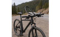 Aluminum Alloy Aero Handles Sponge Padding Padded Handlebar Rest Curved Time Trial Rest Bar Black