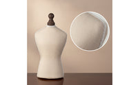 Necklace Display Bust Beige Linen Necklace Bust Elegant Pendant Display Stand Jewelers, Vendors, Boutiques