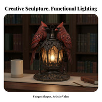 Artistic Sculpture Sculptural Night Light Unique Work of Art Vintage Creature Lamp Spooky Ambiance for Home Decorators, Desktop, Study