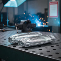 2 Pieces Flare Proof Aluminum Foil Oversleeve Fireproof Cooking Sleeve Safety Equipment for Smelters, Welders, Chefs, Smelting, Foundry, Grilling, Kitchen