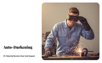 Anti-Glare Auto Darkening Joining Glasses Shock-Absorbing Resistant Joining Eye Protection Lightweight Design for Professionals, Grinding