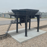 1:87 Mineral Machine Funnel Structure Industrial Railroad Scenery Kit with Ladders Detailed HO Scale Mineral Trestle Realistic for Hobbyists