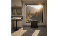 RV Foldable Seat Cushion Space-Saving Foldfolding Seat with Brackets Low-Profile for Camping Vehicles