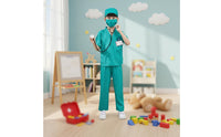 Educational Kids Doctor Costume Realistic Design Kids Doctor Costume Set Comfortable Material Children's Nurse Uniform Easy Care for Boys, Girls