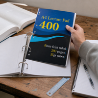 A4 Loose-Leaf Notebook, 200 Pages, Thickened, 55gsm Paper, High-Value Design, Student Exam Draft Book