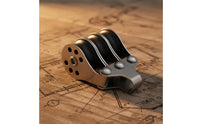 Triple Pulley Block Compact Ball-Bearing Pulley Hardware Corrosion-Resistant Smooth-Running for Sailors, Marine Rigging