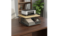 Desktop Printer Stand Space Saving Printer Organizer with Drawer Sturdy Support for Students