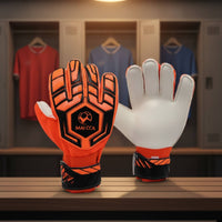 Goalkeeper Gloves with Finger Protection Guarding Goalkeeper Gloves with Finger Saves Adjustable for Goalkeepers, Young Goalies