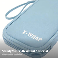Large Capacity U-Guard Storage Case Compact Portable Bank Security Key Bag Soft Inner Lining for Business Owners, Office Workers, Travel