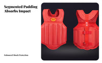 Shock Absorption Sanda Fighting Vest Multi-Layer Protection Combat Arts Chest Protector Adjustable Straps for Men, Women, Karate, Dojo, Gym