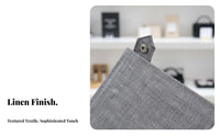 Scratch Protection Linen Eyewear Storage Case Dust-Proof Multi-Pair Eyeglass Organizer Snap Button Closure for Retailers, Dresser Top