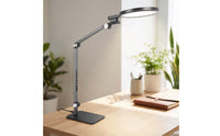 Rechargeable LED Desk Lamp with USB Ports Touch-Control Folding Desk Lamp with Night Light Adjustable Dimmable for Students, Professionals, Office, Workbench