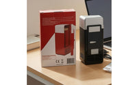 Compact USB Mini Refrigerator Portable Mini Beverage Cooler Two-wayFunction Fridge Energy Efficient for Office Workers, Car