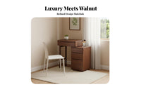 Light Luxury design Vanity with Integrated Chest Multi-Drawer Storage Vanity Desk with Drawers Space-Saving Dressing Table Multifunctional Design for Makeup aficionados, Apartment Dwellers, Teenagers, Home, Walk-in Closet