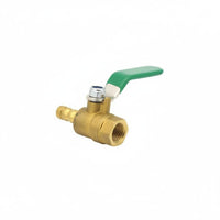 Sturdy Brass Ball Valve Heavy Duty Threaded Brass Valve Clear Thread Hose Barb Connector Easy Install for Workshop