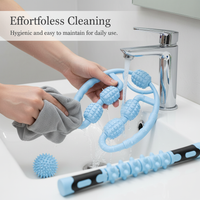 Leg Muscle Roller Massager for Relaxation and Shaping, 3-Piece Set