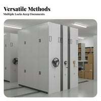 Intelligent Mobile Shelving System Space-Saving Design Movable Archive Cabinet Space-Efficient Storage Compact Filing Rack for Archivists, Librarians