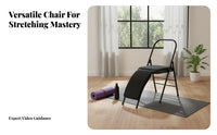 Back Support Iyengar Exercise Chair Multi-Functional Exercise Backbend Assistant Assisted Stretching Exercise Auxiliary Chair Deepens Stretches for Seniors, Home Gym