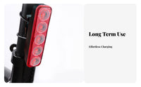 High Brightness LED Bike Tail Light Multi-Mode Rechargeable Cycle Rear Light Long Battery Life for Adults, Kids, Commuting, Helmet, Hiking