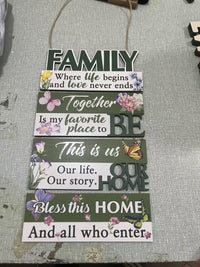 Rustic Farmhouse Wall Decor Door Hanger for Porch Entryway Housewarming Gift