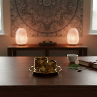 Candle and Scent Holder Tray Gold Scent Holder Versatile Home Decor