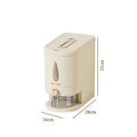 Moisture-Proof Rice Dispenser Large Capacity Push Button Rice Bin Space-Saving for Countertop