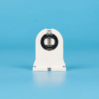Tube Light Holder for PIN CONNECTOR T8 Fluorescent Lamp Holder, Single Unit for DIY Lighting Repair, Non-Shunted Copper Contacts
